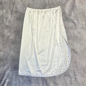 Vanity fair vintage midi slip skirt